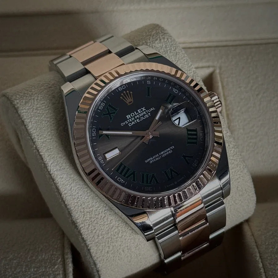 Rolex Datejust im Etui mit Papieren