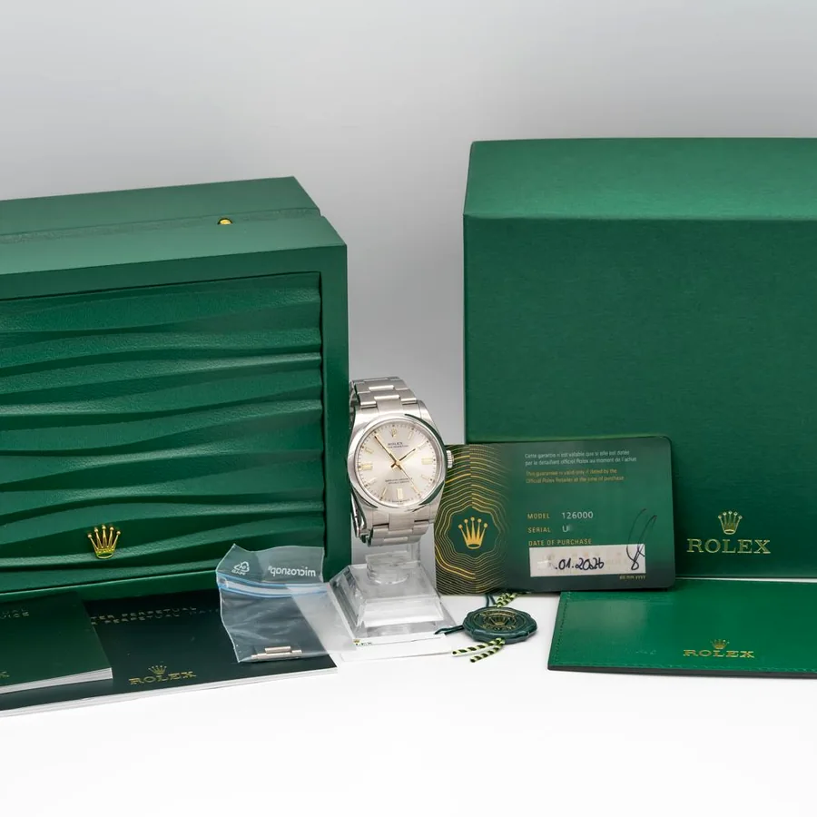 Rolex Oyster Perpetual Full Set mit Box und Papieren